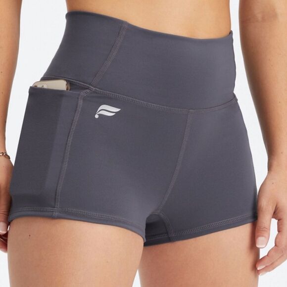 Fabletics Oasis PureLuxe High-Waisted 2'' Short 2X Pewt “NWT IN PACKAGING “ - Picture 4 of 7